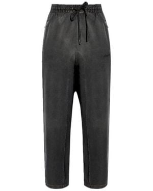 Off-White c/o Virgil Abloh Drawstring Wide Leg Sweatpants - Gray