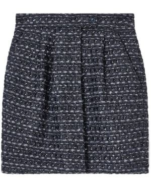 Emporio Armani Tweed Mini Skirt - Blue