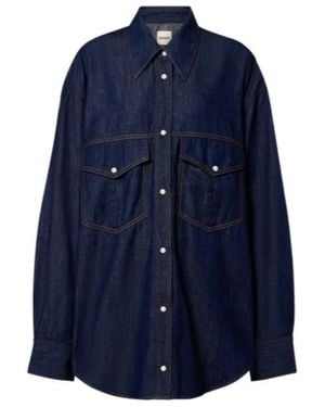 KHAITE Chemise Christensen En Denim - Blue