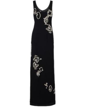 Dries Van Noten Embellished Gown - Black