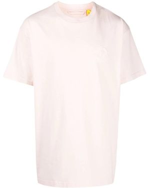Moncler Logo-Patch T-Shirt - Pink