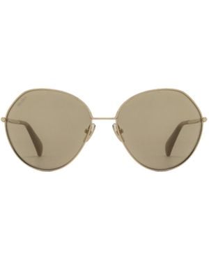 Max Mara Irregular Frame Sunglasses - Metallic