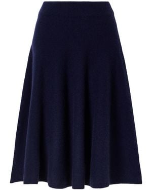 arch4 Hillgate Cashmere Midi Skirt - Blue