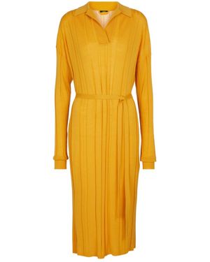 JOSEPH Tie-Up Knit Dress - Yellow
