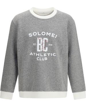 Brunello Cucinelli Graphic Sweatshirt - Grey