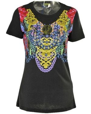 Versace Jeans Couture Logo Detail T-Shirt - Black