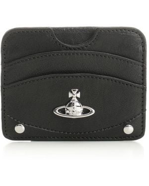 Vivienne Westwood Logo-Plaque Card Holder - Black