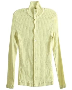 Issey Miyake Pleated Shirt - Yellow