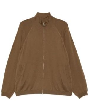Frankie Shop Baxe Zip-Fastening Cardigan - Brown