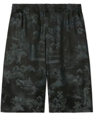 Off-White c/o Virgil Abloh Jacquard Fresco Bowling Shorts - Black