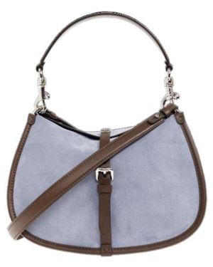 Etro Pony Buckle Detailed Small Shoulder Bag - Gray
