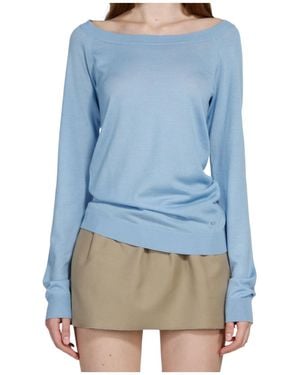 N°21 Boat Neck Sweater - Blue