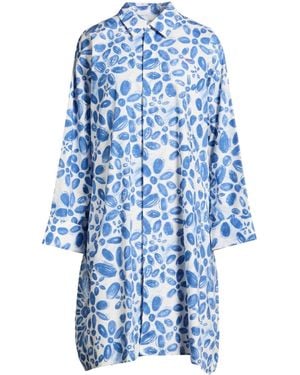 Marni Floral Shirt Dress - Blue