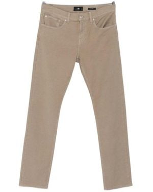 7 For All Mankind Rawhide Logo-Patch Jeans - Natural