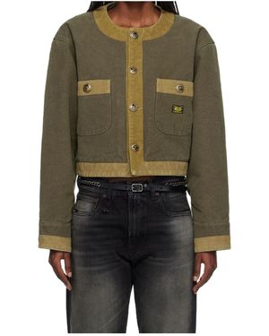 R13 Short Workwear Casual Jacket - Green