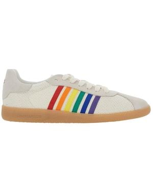 DSquared² Striped Mesh Low-Top Sneakers - Blue