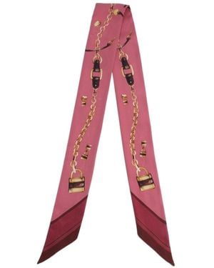 Chloé Pointed Silk Scarf - Red