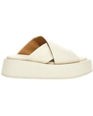 Marsèll Marsèll Chunky Platform Slip-On Sandals - White
