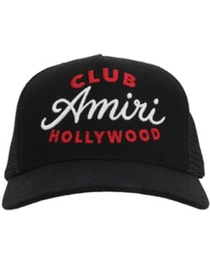Amiri Embroidered Mesh Trucker Cap - Black