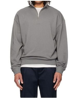 BOSS Durty Half-Zip Sweatshirt - Grey