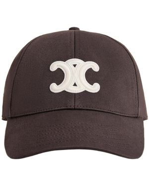Celine Triomphe Baseball Cap - Brown