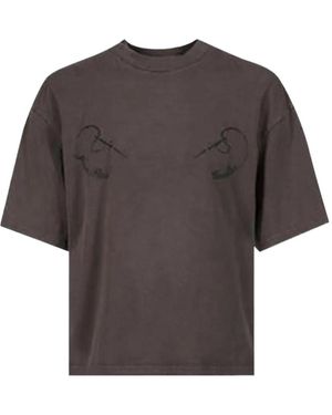Jean Paul Gaultier Printed Crewneck T-Shirt - Grey