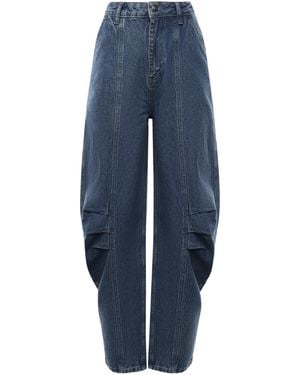 ROTATE BIRGER CHRISTENSEN Wide Leg Jeans - Blue