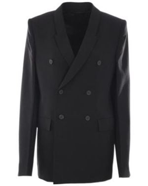 Rick Owens Double-Breasted Jacket - Black