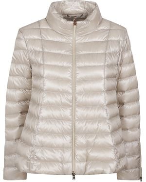 Herno Zip-Up Padded Jacket - Grey