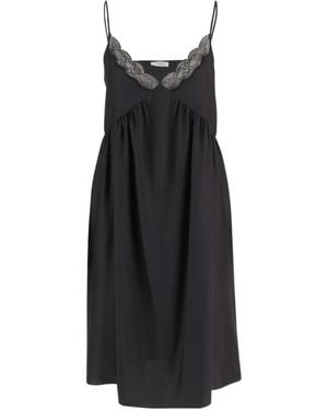 The Row Barett Lace Trim Dress - Black