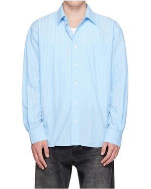 sunflower Striped Oversized Shirt - Blue