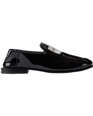 Givenchy Label Loafers - Black