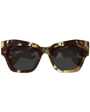 Gucci Eyewear Geometric Frame Sunglasses - Multicolor