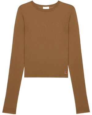 Saint Laurent Long-Sleeved Top - Brown