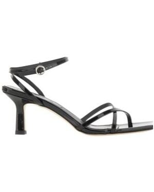 Aeyde Criss-Cross Strap Sandals - Black