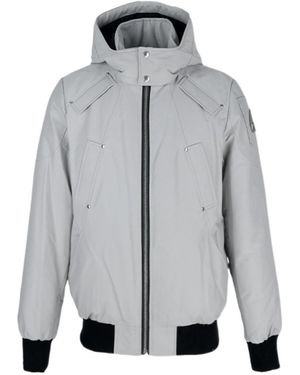 Moose Knuckles Biencourt Padded Bomber Jacket - Gray
