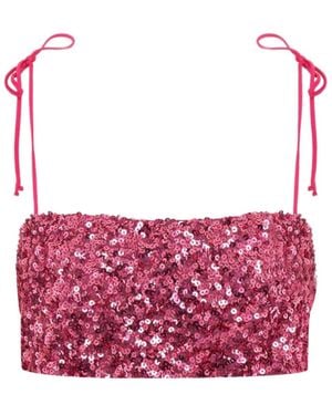 Aniye By Sequined Short Camisole - Pink