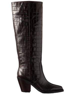 Loeffler Randall High-Heeled Denim Boots - Black