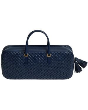Bottega Veneta Small Elio Top Handle Bag - Blue