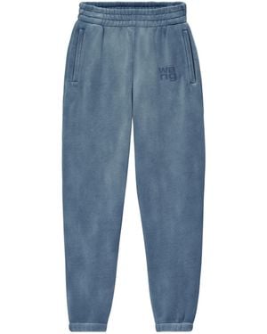 Alexander Wang Essential Terry Ribbed Hem Joggers - Blue