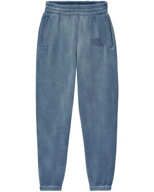 Alexander Wang Essential Terry Ribbed Hem Joggers - Blue