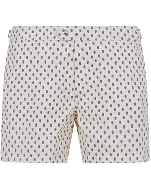 Tom Ford Paisley Pattern Swimming Trunks - White