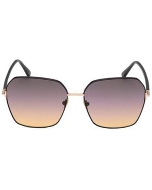 Tom Ford Eyewear Claudia Hexagonal-Frame Sunglasses - Pink