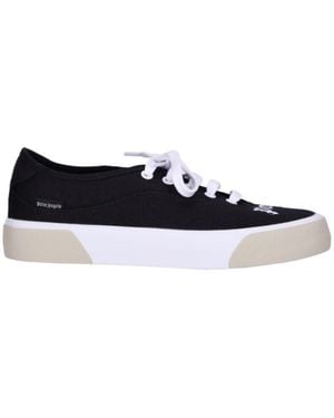 Palm Angels Logo Printed Lace-Up Trainers - Blue