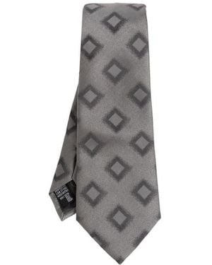 Giorgio Armani Patterned Tie - Gray