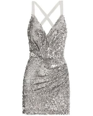 Dolce & Gabbana Sequin Crossover Dress - Grey