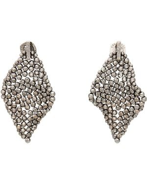 Brunello Cucinelli Crystals Earrings - Metallic