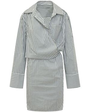 IRO Lazul Striped Dress - Grey