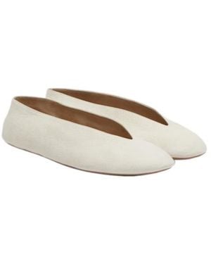 The Row Ballet Flats - White