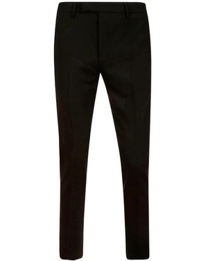 Pt Pantaloni Pt Torino Straight-Leg Cropped Tailored Trousers - Black